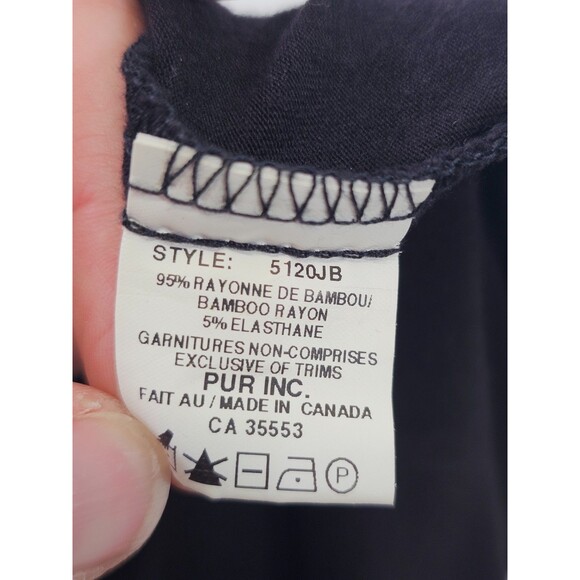 LM Women's M Iris Setlakwe Black Short Sleeve Belted Bamboo Soft Shirt Dress EUC - Picture 7 of 9